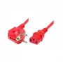 Exertis Connect Cavo di alimentazione Schuko angolare a IEC C13, rosso, 5 m 808029