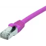 EXERTIS CONNECT Cavo patch Cat. 6 F/UTP PoE senza alogeni, rosa, 3,0 m con protezione del fermo 854435