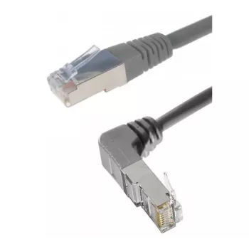 Exertis Connect Cavo patch Cat. 6A S/FTP, angolare, grigio, 3,0 m 854305
