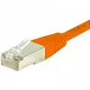 EXERTIS CONNECT Cavo patch Cat.6 S/FTP, 20 m, arancione, protezione antiurto Slimline 854474