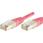 Exertis Connect 854476 Cavo patch di rete Cat6 S/FTP, 0,15 m, rosa