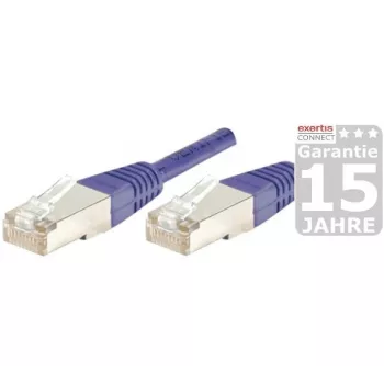 EXERTIS CONNECT Cavo patch Cat.6 S/FTP PiMF, viola, 3,0 m, Slim Snagless Boot 854457
