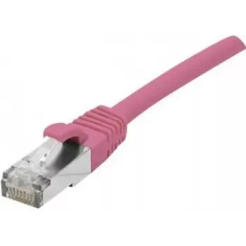 EXERTIS CONNECT Cavo patch Cat 6A S/FTP, rosa, 15 m, Slim Strain Relief 854383