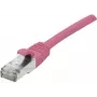 EXERTIS CONNECT Cavo patch Cat 6A S/FTP, rosa, 15 m, Slim Strain Relief 854383