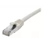 EXERTIS CONNECT Cavo patch Cat. 6A S/FTP, TPE, senza alogeni, certificato GRS, snagless, grigio, 1 m 854503