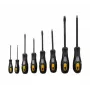 EXERTIS CONNECT Set di 8 cacciaviti con punta piatta e a croce, impugnature ergonomiche antiscivolo 815571