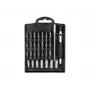 EXERTIS CONNECT Set di cacciaviti di precisione, 11 pezzi con 10 bit intercambiabili in custodia (815650)