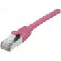 EXERTIS CONNECT Cavo patch Cat. 6 F/UTP PoE senza alogeni, rosa, 0,5 m, snagless 854432
