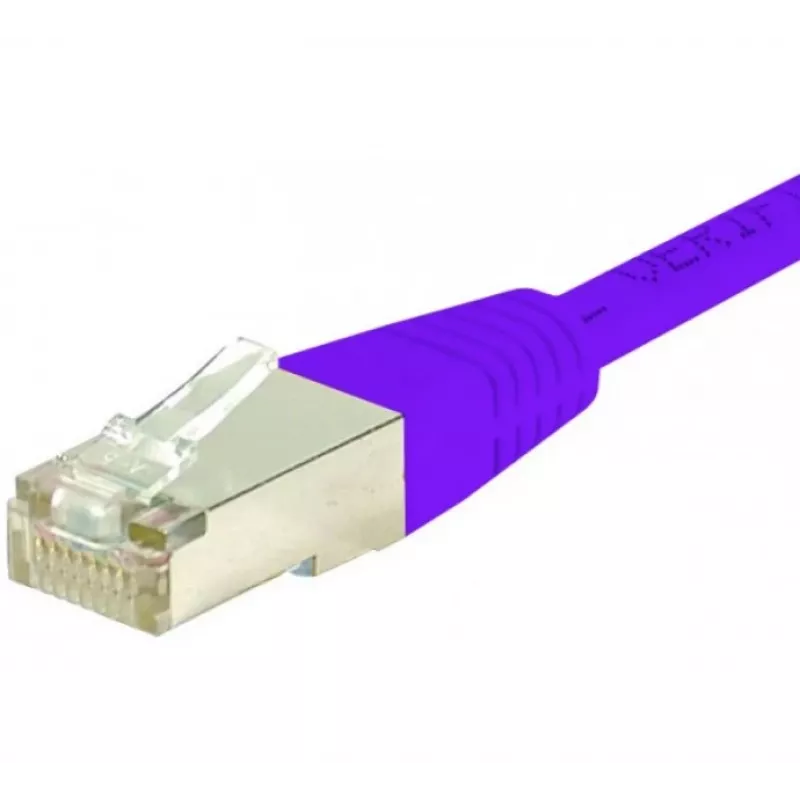 EXERTIS CONNECT Cavo patch CAT.6 S/FTP PiMF, viola, 1,0 m 854454