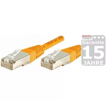 EXERTIS CONNECT Cavo patch Cat.6 S/FTP, PiMF, arancione, 0,7 m 854466