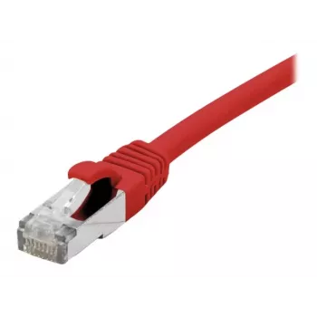 EXERTIS CONNECT Cavo patch Cat. 6A S/FTP, TPE, senza alogeni, certificato GRS, rosso, 0,5 m 854520
