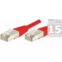 EXERTIS CONNECT Cavo patch Cat5e F/UTP, RJ45, rosso, 0,3 m 857050