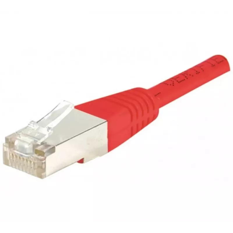 EXERTIS CONNECT Cavo patch Cat5e F/UTP, RJ45, rosso, 0,3 m 857050