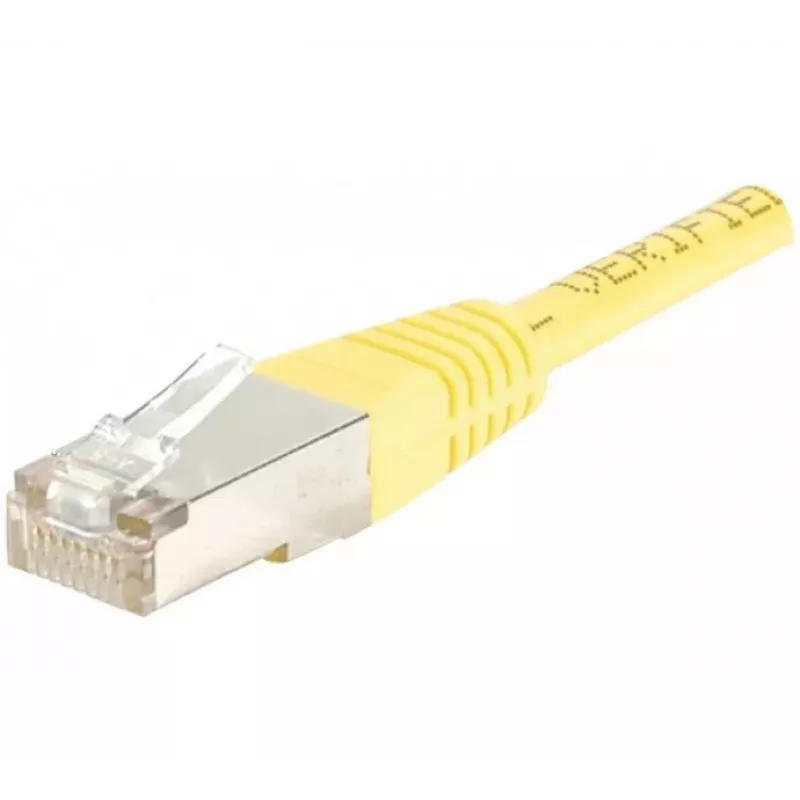 EXERTIS CONNECT Cavo patch Cat.6 F/UTP, 20 m, giallo, RJ45, Slimline Snagless Boot 853332