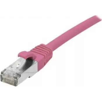 EXERTIS CONNECT Cavo patch Cat 6A S/FTP, rosa, 0,15 m, Slim Bend Protection 854373