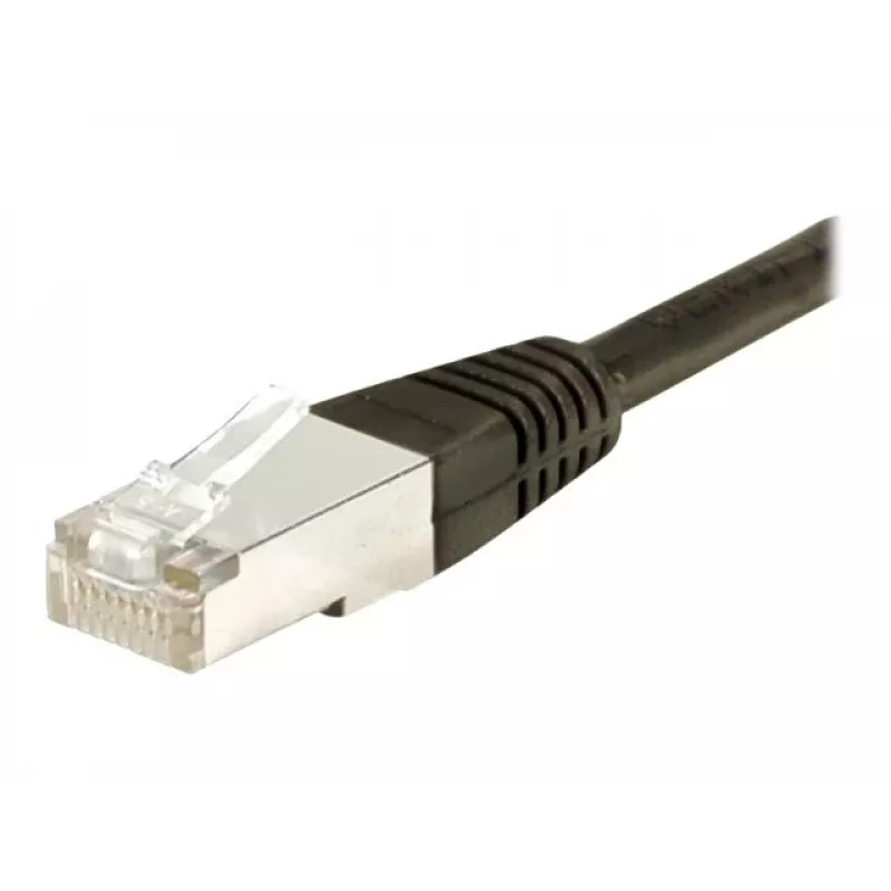 EXERTIS CONNECT Cavo patch Cat.6 S/FTP PiMF, nero, 0,7 m, Slim Snagless 856843