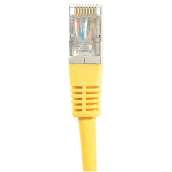 EXERTIS CONNECT Cavo patch Cat.6 S/FTP PiMF, giallo, 0,3m, Slim Snagless Boot 856822