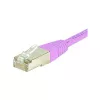 Exertis Connect 854479 Cavo patch Cat.6 S/FTP PiMF, 0,7 m, rosa, protezione antipiega sottile