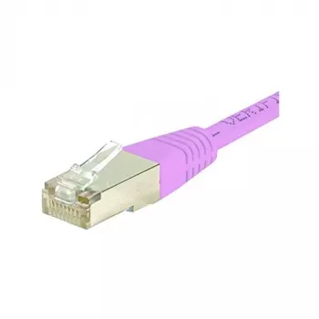 Exertis Connect 854479 Cavo patch Cat.6 S/FTP PiMF, 0,7 m, rosa, protezione antipiega sottile