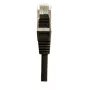 EXERTIS CONNECT Cat.6 S/FTP cavo patch, PiMF, nero, 1,0 m, slim bend protection 856852