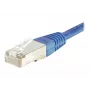 EXERTIS CONNECT Cat.5e F/UTP cavo patch, blu, 0,15 m, slim snagless boot 857100