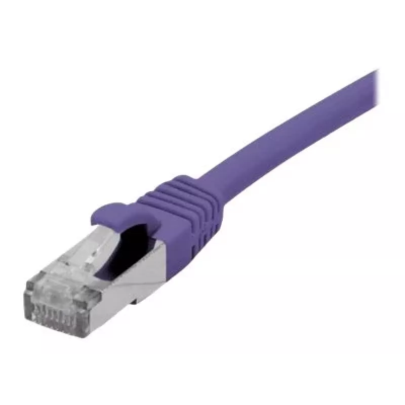 EXERTIS CONNECT Cavo patch Cat 6A S/FTP, viola, 0,15 m 858513