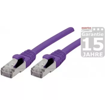 EXERTIS CONNECT Cavo patch Cat 6A S/FTP, viola, 7,5 m 858521