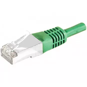 Exertis Connect 858350 Cavo patch Cat.6A S/FTP (PiMF) Class EA, 5 m, verde, protezione antipiega sottile