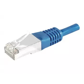 EXERTIS CONNECT Cavo patch Cat.6A S/FTP, blu, 0,5 m 858315
