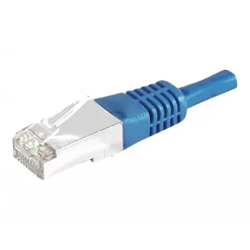 EXERTIS CONNECT Cavo patch Cat.6a F/UTP, 3 m, blu, 10 Gbps, Slim Bend Protection 859521