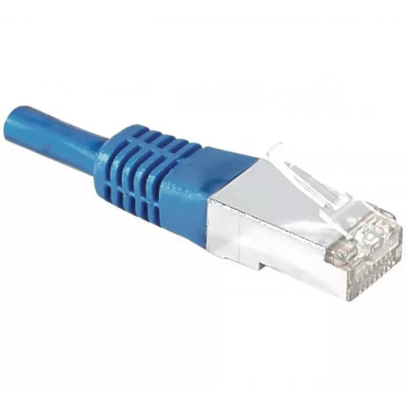 EXERTIS CONNECT Cavo patch CAT.6 S/FTP PiMF, RJ45, blu, 0,15 m 856814