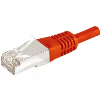 Exertis Connect 859533 Cavo patch Cat.6a F/UTP, 1 m, rosso, 10 Gbps, protezione antipiega sottile