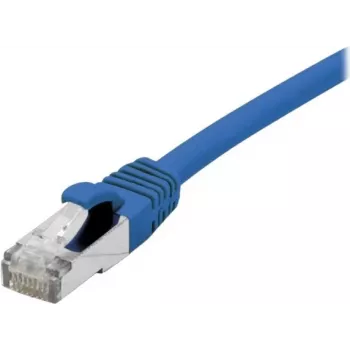 EXERTIS CONNECT Cavo patch Cat 6A S/FTP, blu, 1,0 m, Slim Snagless Boot 858452