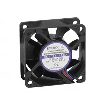 Exertis Connect Evercool Ventola per case 60 mm con cuscinetto a strisciamento 910182