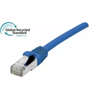 EXERTIS CONNECT Cavo patch RJ45 Cat. 6, F/UTP, certificato GRS, blu, 5,0 m 854616