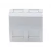 EXERTIS CONNECT Placca inserto 45x45 mm per 2 moduli Keystone, 30°, bianco segnale RAL 9003 911711
