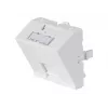 Dexlan Inserto per placca frontale 45 x 45 mm per 1 modulo Keystone, 30°, bianco segnale RAL 9003 (911712)