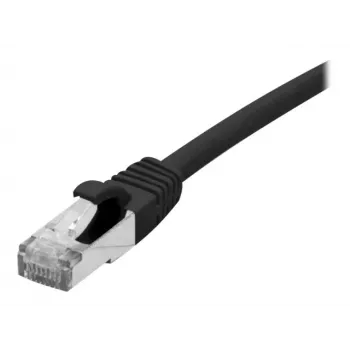 EXERTIS CONNECT 858482 Cavo patch Cat 6A S/FTP, 0,3 m, nero, Slim Boot