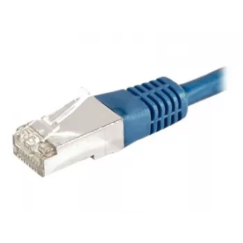 EXERTIS CONNECT 859515 Cavo patch Cat6a F/UTP, 0,15 m, blu, 10 Gbps, guaina sottile