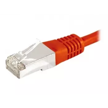 EXERTIS CONNECT Cavo patch Cat6a F/UTP, 3 m, rosso, 10 Gbps, Slim Bend Protection 859536