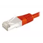 EXERTIS CONNECT Cavo patch Cat6a F/UTP, 3 m, rosso, 10 Gbps, Slim Bend Protection 859536