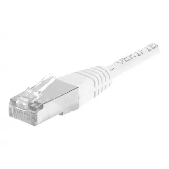 EXERTIS CONNECT Cavo patch Cat.6a F/UTP, 0,5 m, bianco, 10 Gbps, RJ45, Snagless 859577