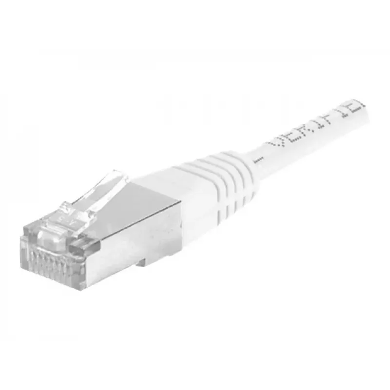 EXERTIS CONNECT Cavo patch Cat.6a F/UTP, 0,5 m, bianco, 10 Gbps, RJ45, Snagless 859577