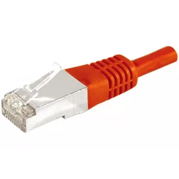 EXERTIS CONNECT Cavo patch Cat.6a F/UTP, rosso, 0,3 m, 10 Gbps, Slim Snagless 859531