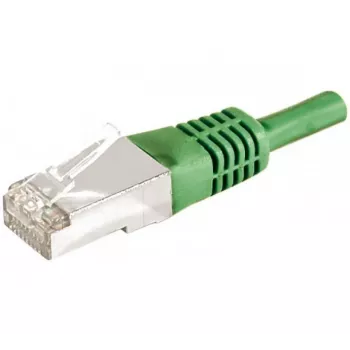 EXERTIS CONNECT Cavo patch Cat.6a F/UTP, 5 m, verde, 10 Gbps, Slim Snagless 859552