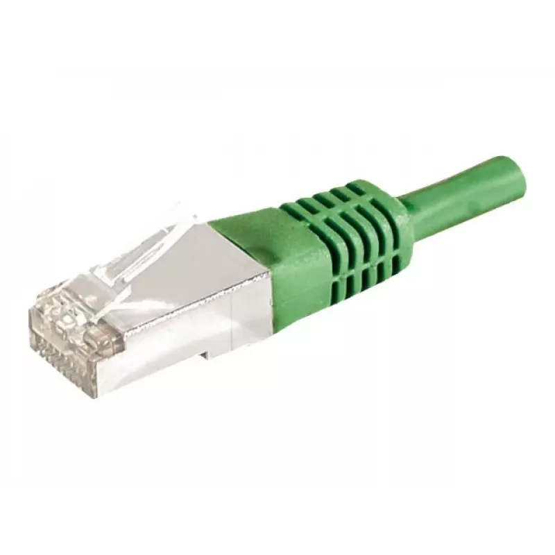 EXERTIS CONNECT 859553 Cavo patch Cat.6a F/UTP, 7,5 m, verde, 10 Gbps, guaina sottile