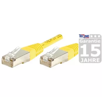 EXERTIS CONNECT cavo patch Cat.6A S/FTP, 15 m, giallo, Slim Snagless Boot 858338