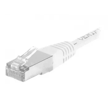 EXERTIS CONNECT cavo patch CAT.6a F/UTP, bianco, 1,0 m, 10 Gbps, Slim Boot 859578