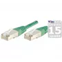 EXERTIS CONNECT cavo patch S/FTP (PIMF) CAT.6A Class EA, verde, 25,0 m, Slim Snagless Boot 858355