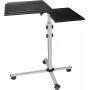 EXERTIS CONNECT Tavolo multifunzionale mobile su ruote, 1000 x 500 mm, nero (965033)